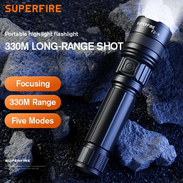 Oem High Quality Tactical Aluminum Camping Hiking Rechargeable Led Bright Outdoor Flashlight