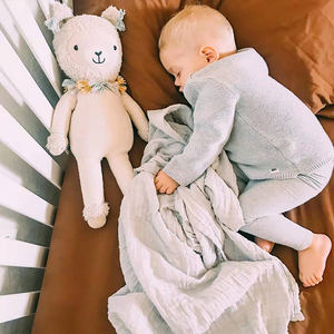 Linen Baby Sheets Cradle Pad Stonewashed 100% Pure Linen Kids Fitted <strong>Bedsheet</strong> - Product Image 4