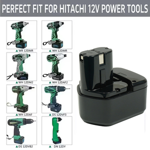 Batterie de remplacement Ni-CD 12V 1500mAh EB1212S EB1214L EB1214S EB1220BL pour outils électriques <span class=keywords><strong>Hitachi</strong></span> CD4D DH15DV C5D <span class=keywords><strong>Perceuse</strong></span> sans fil - Product Image 4