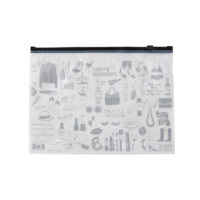 Sac en plastique transparent à fermeture éclair en PE, recyclable, emballage du kit d'apprentissage des élèves pour l'école, vente en gros