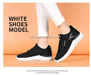 Zapatos Blancos Nuevos en <span class=keywords><strong>Oferta</strong></span>, Zapatos Deportivos para <span class=keywords><strong>Mujer</strong></span>, Ligeros, con Suela Suave, Zapatos para Correr, Zapatos Casuales con Cordones para Estudiantes - Product Image 6