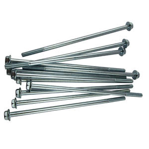 Vis galvanisées longues M6*185 pour moteurs, vis en acier au carbone, fixation, prévention de la rouille, pièces de moteur diesel et essence - Product Image 1