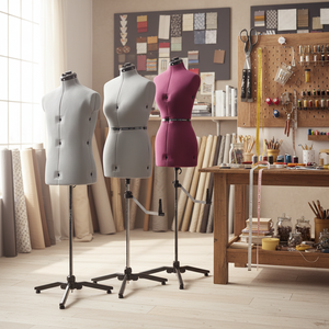 <span class=keywords><strong>Mannequin</strong></span> de Présentation de Vêtements en Tissu Personnalisé pour Magasin, Forme Féminine Ajustable, Torse Supérieur, Vente en Gros - Product Image 1