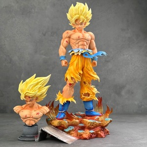 Nouvelle <span class=keywords><strong>figurine</strong></span> d'action <span class=keywords><strong>Dragon</strong></span> <span class=keywords><strong>Ball</strong></span> de 35 cm, <span class=keywords><strong>Super</strong></span> Saiyan, Goku endommagé par le combat, <span class=keywords><strong>figurine</strong></span> d'anime <span class=keywords><strong>Super</strong></span> Saiyan, ornement - Product Image 1