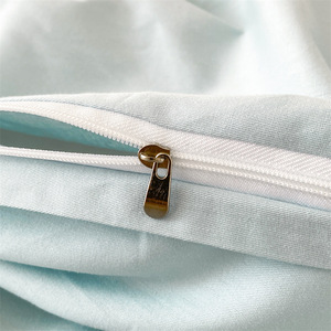 Set di biancheria da letto in cotone 100% tinta unita <span class=keywords><strong>elegante</strong></span> di buona qualità 4 pezzi Set di biancheria da letto di lusso in quattro pezzi - Product Image 3
