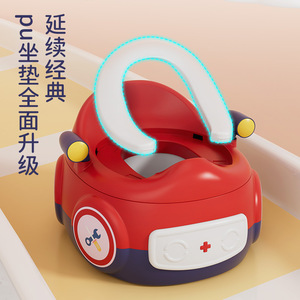 Siège de toilette Topbele pour tout-petits garçons et filles, doux et confortable, pour usage domestique, design cartoon, matériau PP, emballé individuellement - Product Image 1