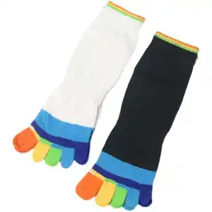 Носки с пятипалым носком и спортивными особенностями, Дышащие хлопчатобумажные трикотажные носки для мужчин и женщин