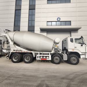 Camion malaxeur à béton Sinotruk Howo Nx 371Hp 8X4 12Cbm avec pompe, camion de transport de ciment, directement de l'usine - Product Image 5