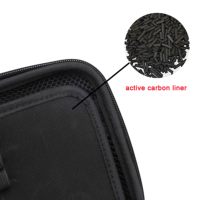 Boîte de rangement pliable de luxe personnalisée et durable pour moulin à herbes, étui anti-odeur avec fermeture éclair, sac de transport écologique