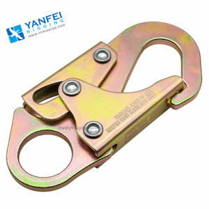 25KN落下防止鍛造安全スナップスタンプフック合金鋼クライミングセルフロック鉄筋フック安全ハーネス用 - Product Image 6