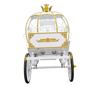 Carruaje de Lujo Eléctrico Estilo Cenicienta, Carroza Real de Metal y Hierro para Bodas y Turismo - Product Image 4