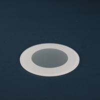 Abat-jour en verre trempé transparent à cercles concentriques au design moderne - Accessoire d'éclairage intérieur léger et écologique