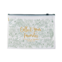 Sac en plastique transparent à fermeture éclair en PE, recyclable, emballage du kit d'apprentissage des élèves pour l'école, vente en gros