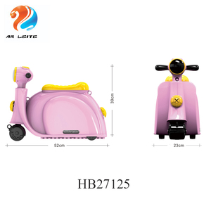 Valise à roulettes multifonction pour enfants en ABS légère avec moto à 4 roues, bagages de <span class=keywords><strong>voyage</strong></span>, scooter - Product Image 3