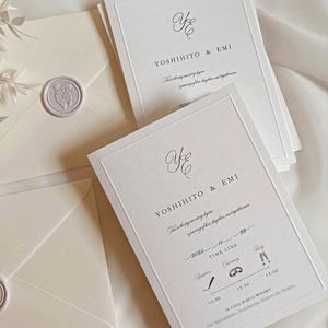 Juego de Invitaciones de Boda Impresas Personalizadas con Papelería a Juego, Juego Completo para Proveedores de Eventos - Product Image 5