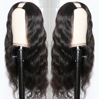 Perruques U-Part HD en gros, 100% cheveux humains vierges brésiliens, bouclés afro crépus, sans colle, fabriquées à la machine, densité personnalisable