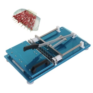 Machine de transformation de la viande, machine à faire des kebabs, outil multifonctionnel en acier inoxydable pour couper et enfiler la viande - Product Image 4