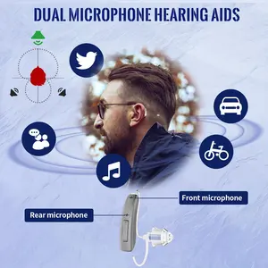 Blue Tooth Hoortoestellen Voor Senioren Oplaadbaar Met Ruisonderdrukking Telefoonbediening Ric Dual Microfoon App Hoortest