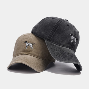 Cucciolo di cartone animato ricamato tendenza retrò vecchio anatra sport cappellini estivi Casual berretto da Baseball per le donne all'aperto protezione solare - Product Image 3