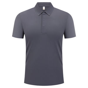 Men's Solid Color Nylon Polo Shirt Short Sleeve Workwear Daily Wear GJ69-8906 - Product Image 3