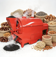Machine à frire rotative commerciale 3 kW à charbon de bois, capacité élevée 800 kg/h, pour rôtir les noix, le sésame, les arachides, les noix de Grenoble, les amandes HJ-37 - Offre Spéciale
