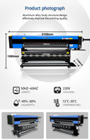 Fabricante 2025 Impresora de inyección de tinta digital de grado automático 1,8 m 4/6 Cabezales Máquina de sublimación textil de tela para impresión de ropa