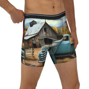 New Trend 100% Cotton <strong>Novelty</strong> Custom Print Custom logo Men's Underwear Men's Jockstrap Green <strong>Novelty</strong> Sports Comfort <strong>Boxers</strong> - Product Image 3