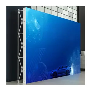 Custom Exhibition Fabric Backdrop Pop Up Booth Banner Stand Display Aluminum Magnetic Pop Up Banner