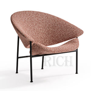 धातु पैर आधुनिक सामयिक कुर्सी फर्नीचर अवकाश लाउंज आर्मचेयर के लिए लिविंग रूम लक्जरी नीले उच्चारण कुर्सियां - Product Image 6