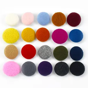 Meetee D5-7 15-34mm Coat Trench Button DIY Sewing Garment Accessories Fashionable Round Cashmere Wrapped Cloth Buttons
