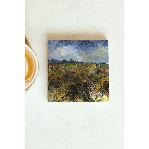 Ensemble de dessous-de-verre de la série Vincent Van Gogh, 22 motifs carrés, pour les entreprises, cadeau ou promotion - Product Image 1