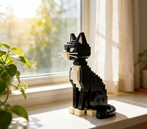 Giocattolo Personalizzabile con Testa Girevole, Micro Blocco in Plastica ABS, Figurina Animale Domestico Fai-da-Te, Regalo per Amici - Product Image 4