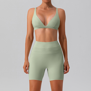 Ropa Deportiva Clásica y Elegante, Leggings de Alta Venta, Pantalones Cortos de Yoga Sexys Sin Costuras, Conjunto de Shorts Biker - Product Image 6