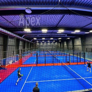 Campo da Padel Indoor Certificato <span class=keywords><strong>APEX</strong></span> CE/FIP con Erba Sintetica Ignifuga - Caratterizzato da Vetrate Panoramiche - Product Image 3