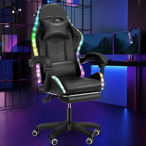 CA envío <span class=keywords><strong>gratis</strong></span> Silla <span class=keywords><strong>de</strong></span> juegos con altavoz Bluetooth y luz Led Rgb silla ergonómica <span class=keywords><strong>de</strong></span> masaje <span class=keywords><strong>para</strong></span> juegos <span class=keywords><strong>de</strong></span> ordenador con reposapiés - Product Image 6