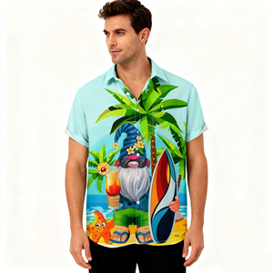Chemises hawaïennes pour hommes chemises de plage à manches courtes pour hommes chemises décontractées de villégiature - Product Image 6