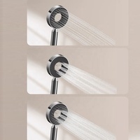 Ensemble de douche créatif blanc pour salle de bain avec affichage numérique, robinets thermostatiques, jet de pulvérisation, système de rangement en laiton