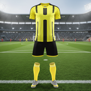 <b>Retro</b> <b>Football</b> Uniform Tops Set Unisex Short Sleeve Striped Polyester Quick Dry Summer Training Competition Customizable Team - Product Image 6