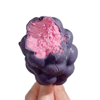 Pesta Musim Panas PoPI CAT Viral Es Krim Buah 3D Nanas Persik Stroberi Anggur Tanpa Pengawet Camilan Beku Sehat Kotak 75g