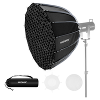 NEEWER Boîte à lumière parabolique 90 cm (35,4 po) avec monture Bowens à dégagement rapide, diffuseurs/grille/sac pour éclairage vidéo continu