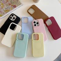 Coque arrière magnétique antichoc en TPU pour 17 Pro Max avec impression UV anti-traces de doigts et design couleur unie