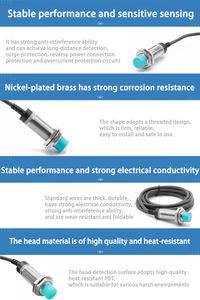 CNTD CJY12E-02 yüksek kalite otomatik IP67 gömme algılama NPN PNP Metal anahtarı standart endüktif yakınlık sensörü 2mm algılama - Product Image 5