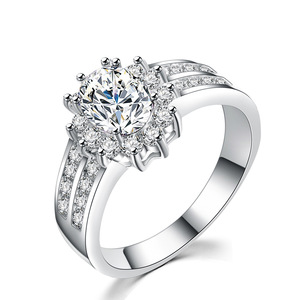 Expédition 24H en stock – Nouveauté : Bagues ou alliances en laiton plaqué argent avec zircon violet exquis pour femme, style chrétien - Product Image 6