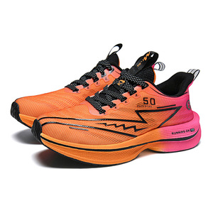Nouvelles Chaussures de Course Ultra-Légères à Plaque Carbone Tendance 2025 Unisexe Respirantes en Maille Baskets de Sport Décontractées Polyvalentes Automne Popcorn - Product Image 5