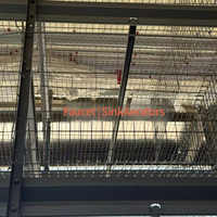 Cage d'élevage de poulets multicouche complète avec accessoires pour l'élevage intensif de volailles en batterie