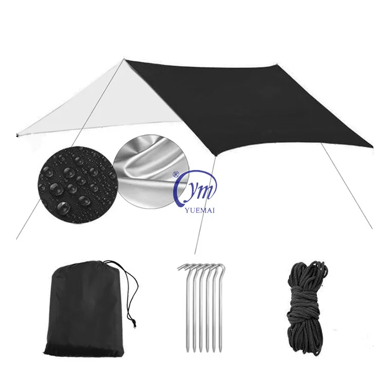YUEMAI Hot Waterproof Ripstop Rain Fly Tent Tarp Camping Shelter Hammock Tent