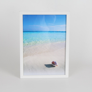 Simple Black or White MDF Wooden A4 <strong>Frame</strong> for Documents or Photographs, <strong>Multiple</strong> Colour Home Decor - Product Image 2