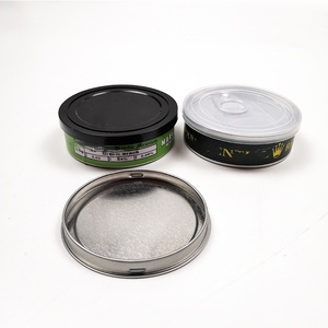 Frascos de lata de atún de Metal prensado <span class=keywords><strong>Cali</strong></span>, tarros de comida para mascotas con autosellado de 3,5g con tapas negras, tapa fácil de tirar para goma de mascar, aperitivos, embalaje de azúcar - Product Image 6