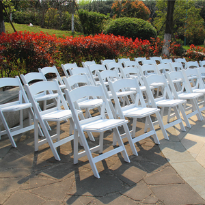 Venta al por Mayor de Sillas Plegables de Resina Wimbledon Blancas para Eventos, <span class=keywords><strong>Banquetes</strong></span>, <span class=keywords><strong>Bodas</strong></span> <span class=keywords><strong>y</strong></span> Fiestas en Restaurantes <span class=keywords><strong>y</strong></span> Comedores al Aire Libre - Product Image 6