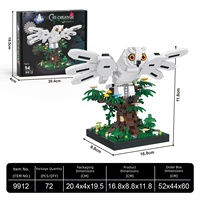 Ensemble de blocs de construction animaux, puzzle 3D à assembler soi-même, kit de modélisme créatif pour tous les âges